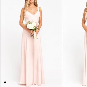 Jen Maxi Dress Dusty Blush Crisp